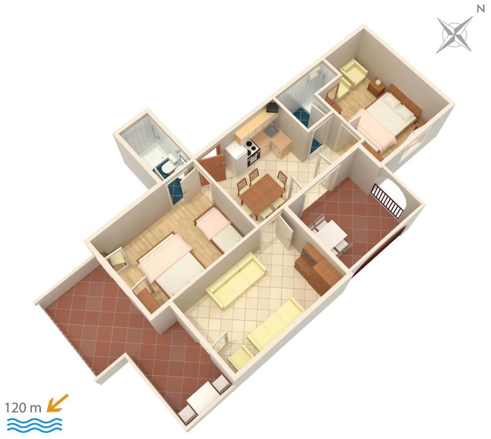 Apartments By The Sea Suha Punta, Rab - 5050 Kampor Buitenkant foto